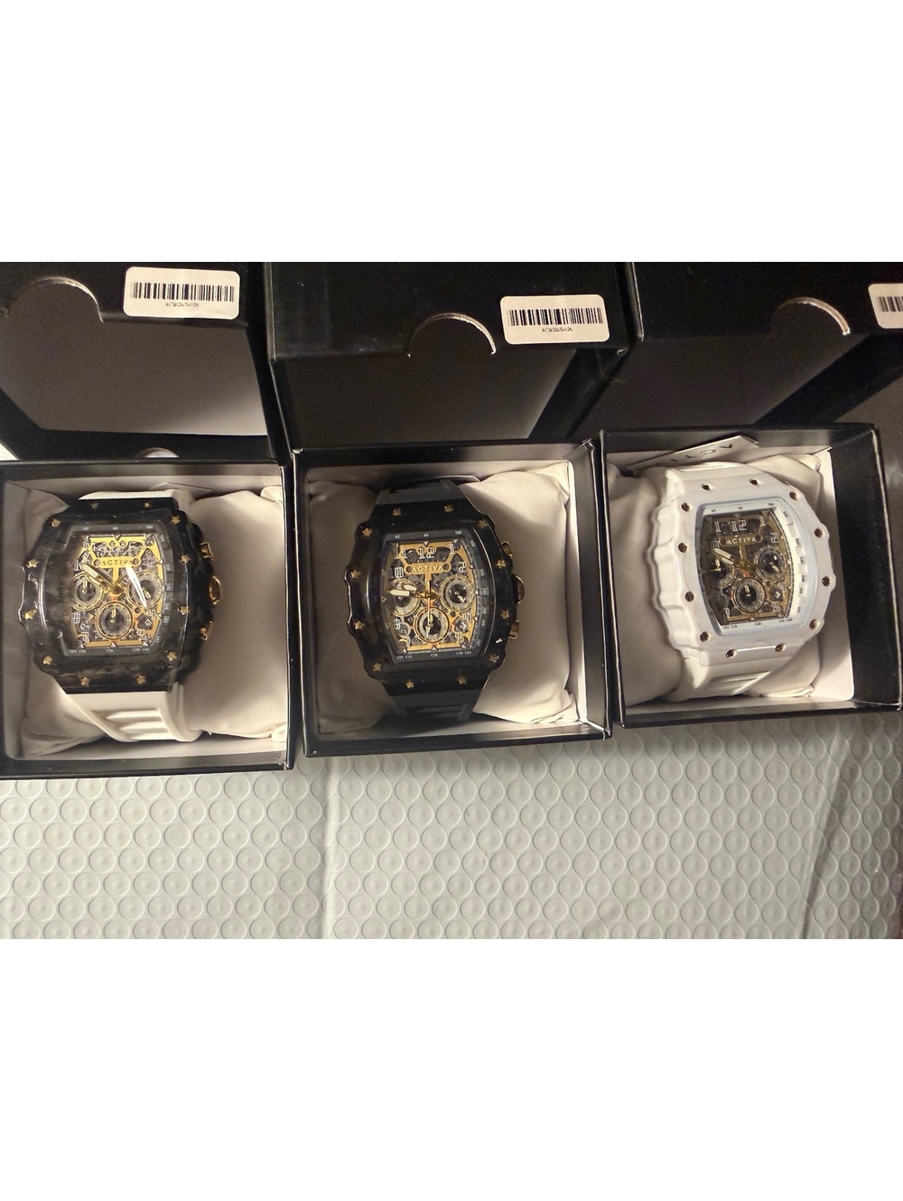(3) SET OF 3 ACTIVA BY INVICTA FURY X WATCHES OVER $600 VALUE!